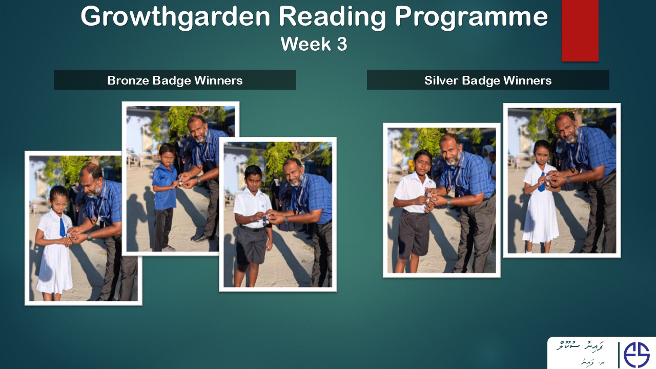 Growthgarden Reading Programme Badge Winners – Week 3