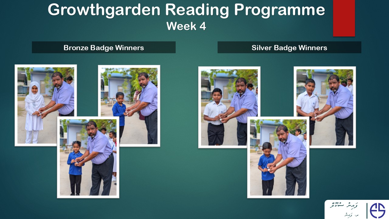 GrowthGarden Reading Programme Badge Winners