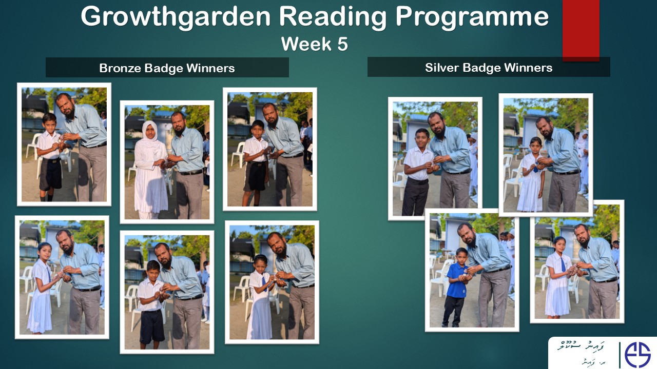 GrowthGarden Reading Programme Badge Winners – Week 5